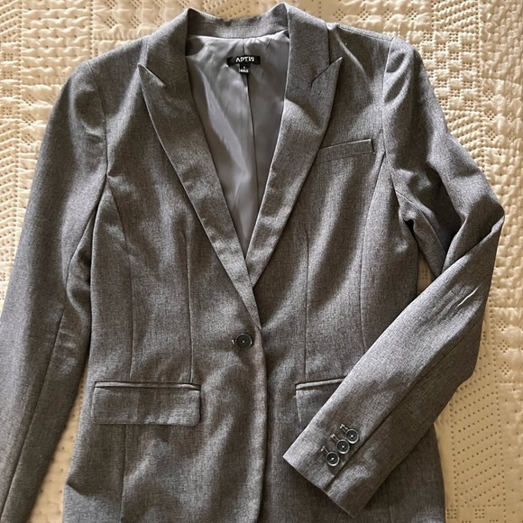 APT 9 Gray Blazer NWT - Picture 3 of 6